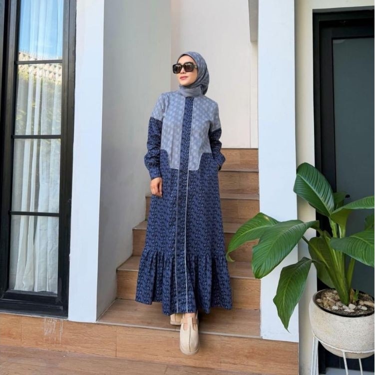 gamis Mazaya Midi Dress by Korina, Dress Korina , gamis muslimah