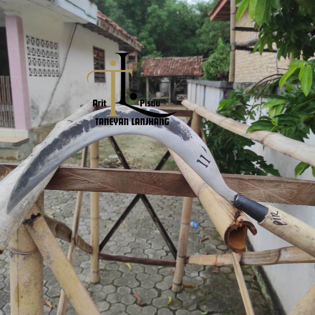 Murah!!! Arit Full Baja Untuk Kayu Besar Tebal Ukuran 47 Cm Sabit Rumput Full Baja/Sabit Asli Madura