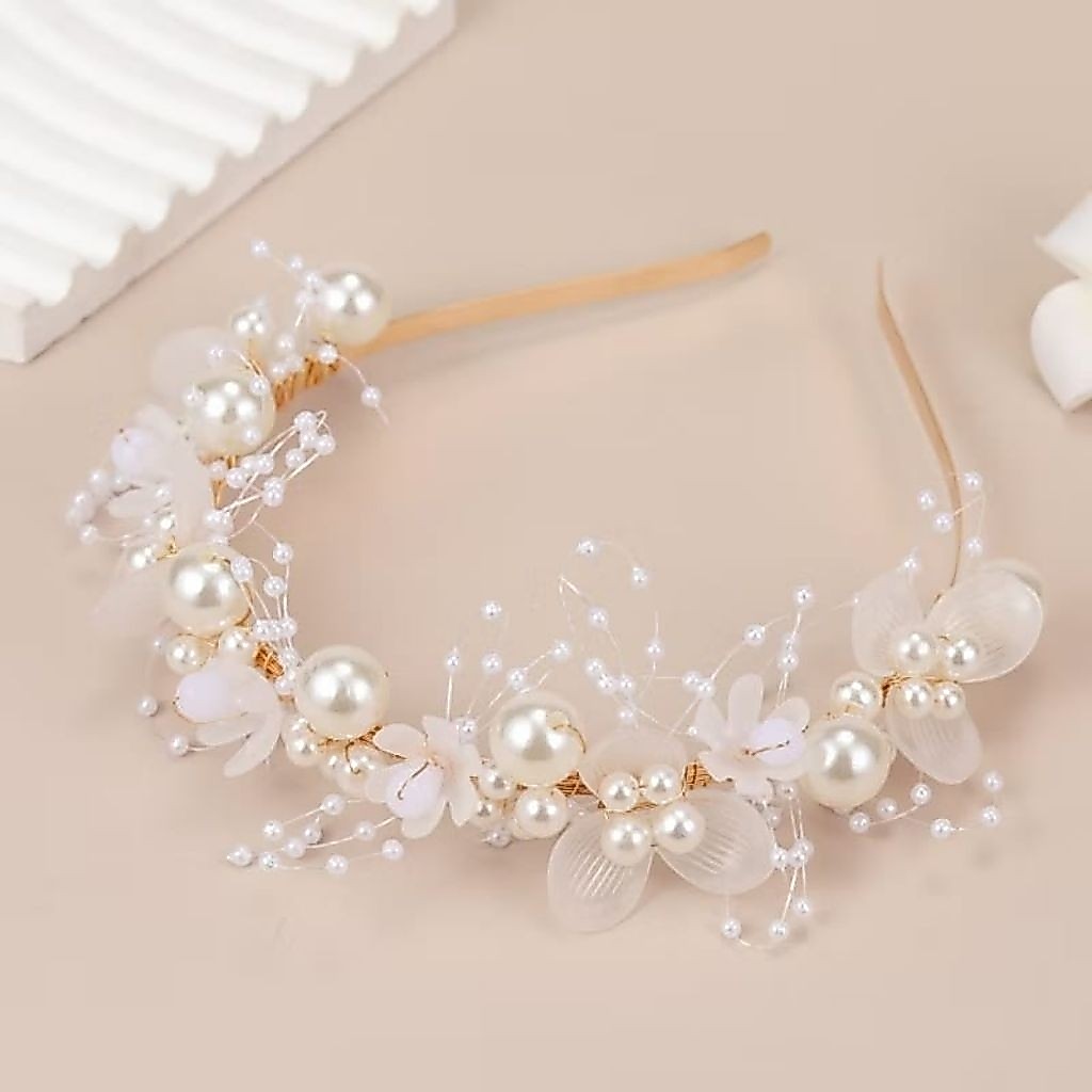 BANDO BUNGA MUTIARA HEADPIEC KOREA BANDO  BUNGA BESI