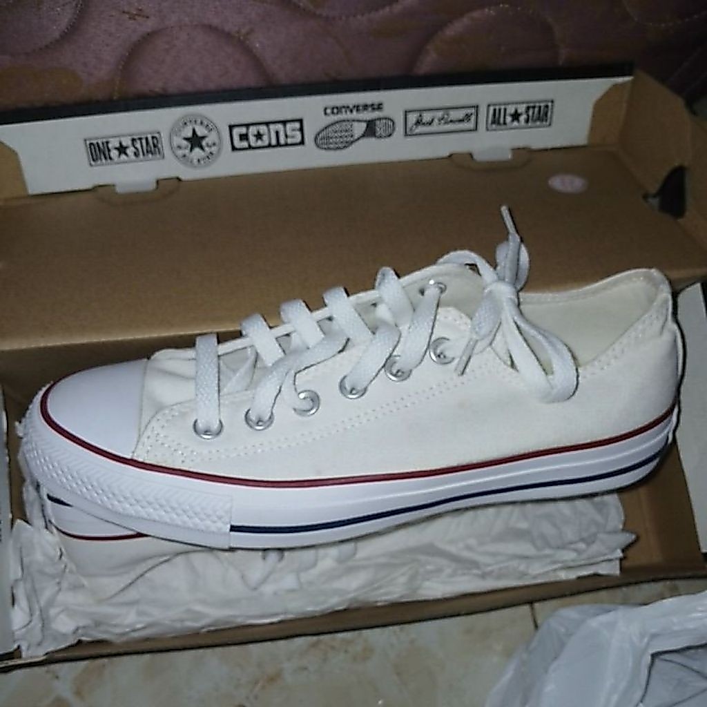 CONVERSE UNISEX M7652C ALL STAR OX OPTICAL WHITE (BOOKED)