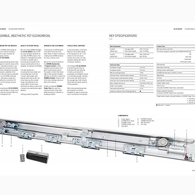Dorma Automatic Sliding Door Es 68 Dormakaba Pintu Sliding Otomatis