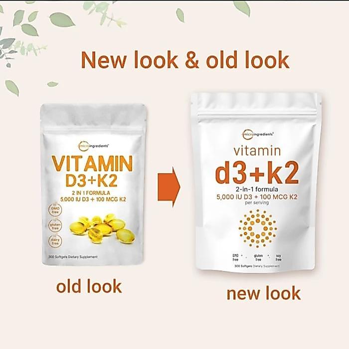 PROMOVITAMIN D3+K2 MICROINGREDIENTS 5000 IU 300 SOFTGEL