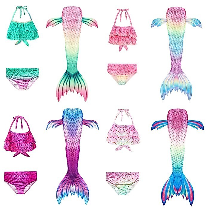 Children's Mermaid Swimsuit Girls Mermaid Tail Girls Mermaid Costume Swimsuit Spa Swimsuit