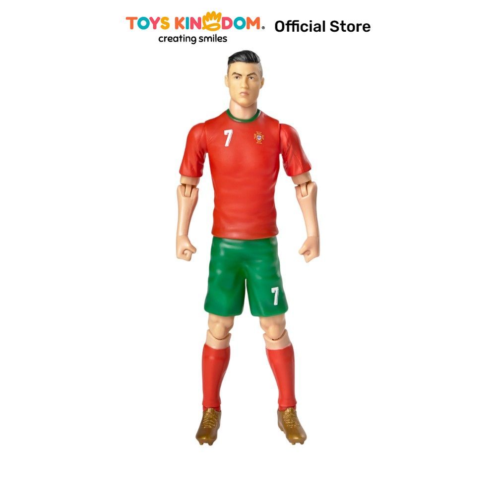 Toys Kingdom Top Gear Banbo Action Figure Sockers Cristiano Ronaldo Portugal 20 cm - Merah/Hijau Fig
