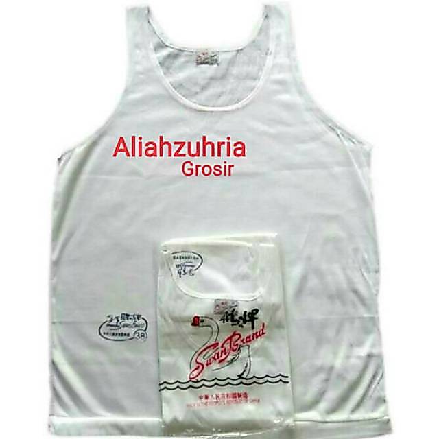 Kaos dalem singlet pria swan brand, size 38,40,42