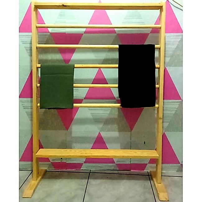 Rak Kerudung / Rak Jilbab Kerajinan Multifungsi Kayu solid