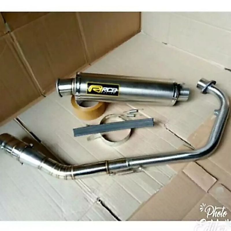 KNALPOT RCB CB150R STREETFIRE R15 SONIC SATRIA FU INJEKSI KNALPOT RCB BULAT