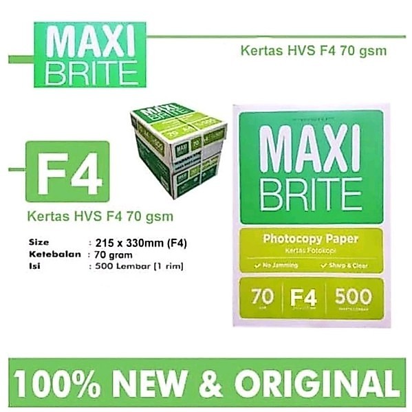 kertas HVS MAXI OKEY IXORA ARIA F4 70gr (terlaris) semua merek ada