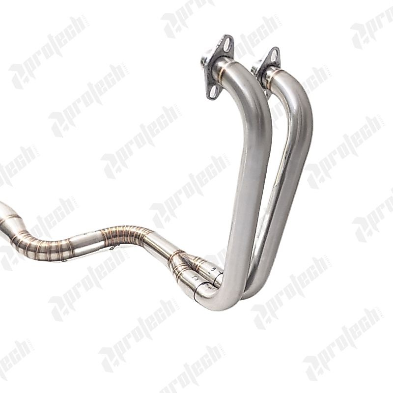 Kawasaki Ninja 250 / Z250 — Header Pie-cut · Silver — foto 5