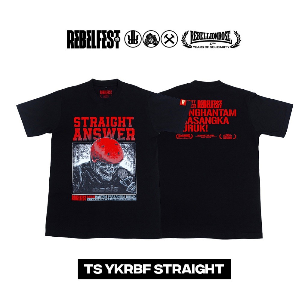 CMRDS MERCH REBELFEST TS YKRBF STRAIGHT ANSWER x CMRDS Hantam Prasangka Buruk 2025 Rebellion Rose