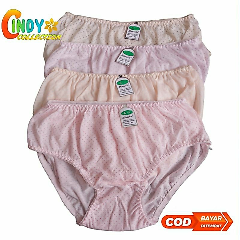 6 PCS CELANA DALAM WANITA REMAJA DAN DEWASA  MINIOLA | CD WANITA DEWASA JUMBO | CELANA DALAM WANITA