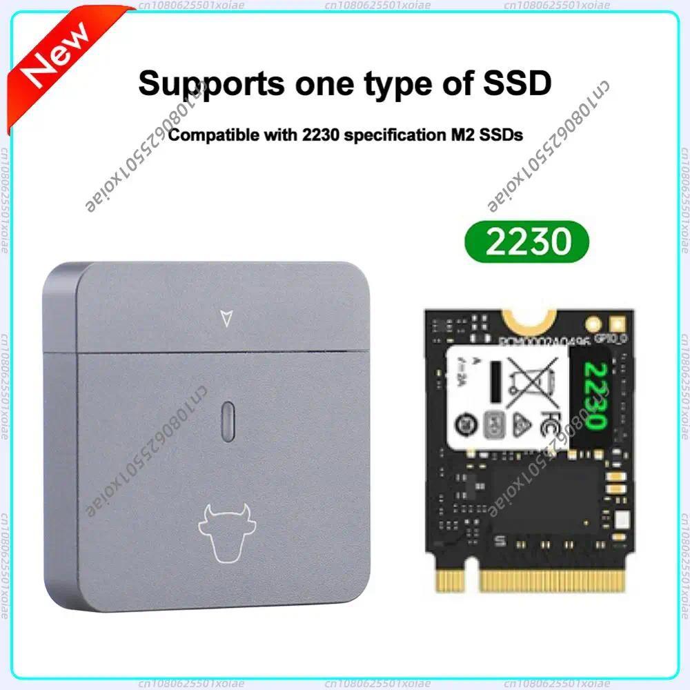 M.2 NVMe 2230 SSD Enclosure USB C Adapter 10Gbps USB3.2 Gen2 External Case Box for M2 2230 NVMe SN74