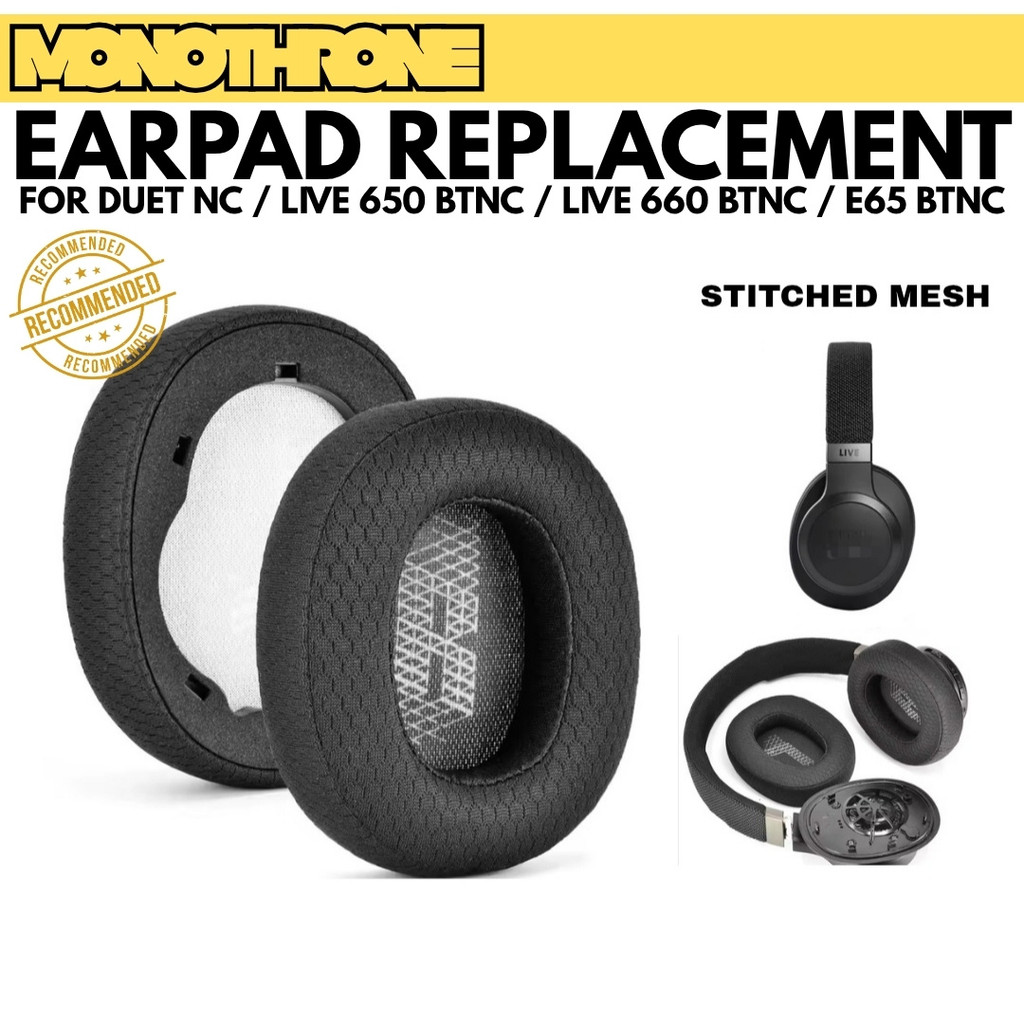 Busa Earpad JBL Duet NC E65 BTNC Live 650 660 Live660 Live650 E65BTNC