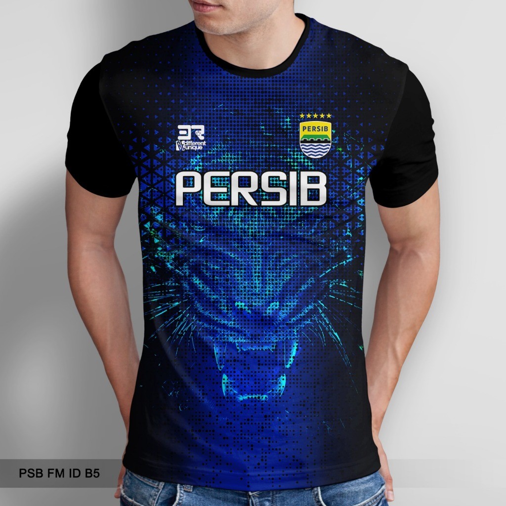 Kaos Persib Distro 3D Printing Premium Bahan Full Cotton combat 24 S Persib Fans Mod S-2XL
