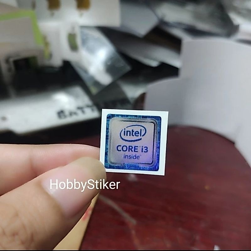 Stiker core i3 untuk notebook laptop pc custom