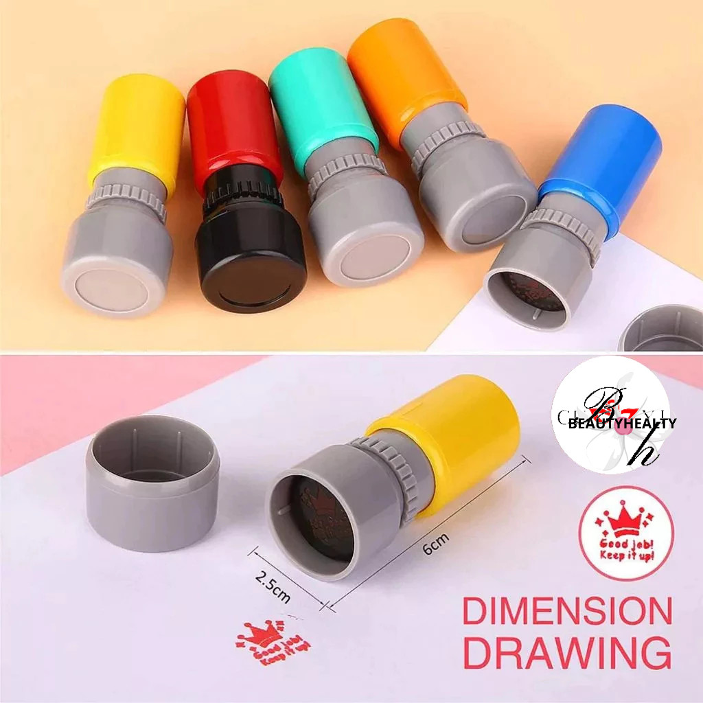 CUYI Gagang Stempel Flash Kilat Warna Ukuran Bulat 23mm HA23# / GAGANG STEMPEL