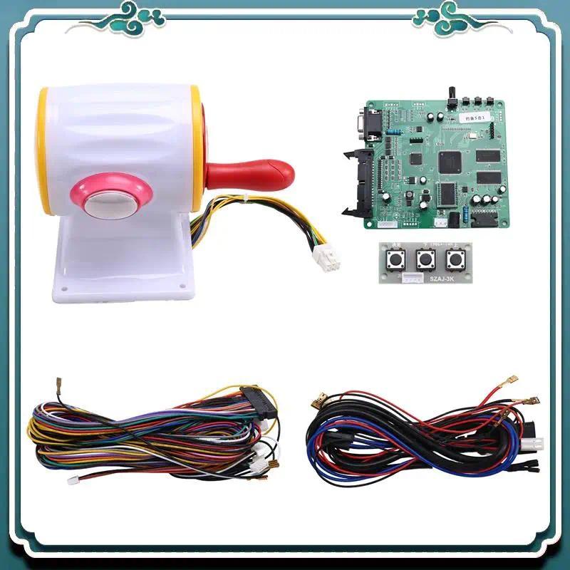 ABSK-5 In 1 Game Board 5 In 1 Arcade Game Board With Joystick Hand Cranked Handle For Arcade Video F