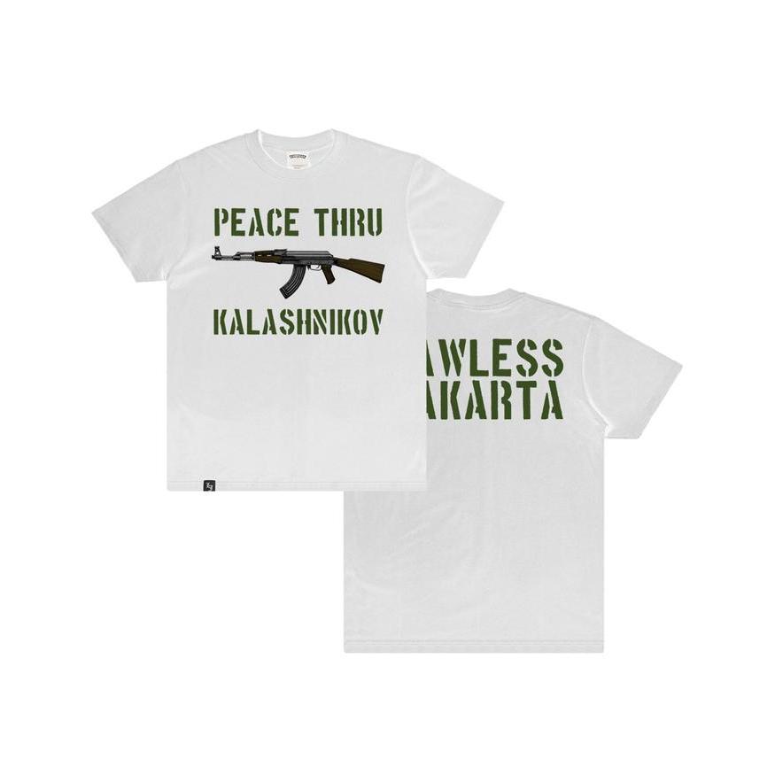 LAWLESS JAKARTA - KALASHNIKOV T-SHIRT - WHITE - M
