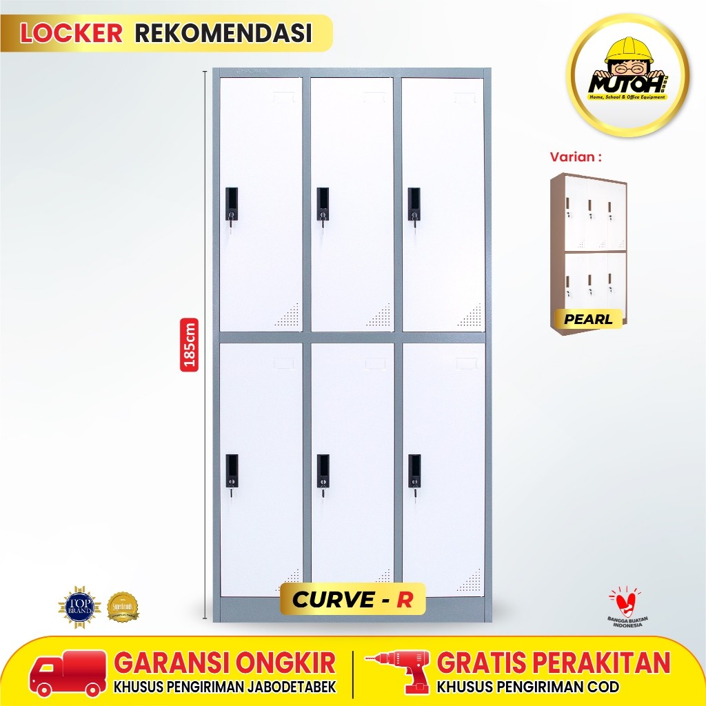 LOKER LOCKER BESI 6 PINTU | MUTOH REKOMENDASI