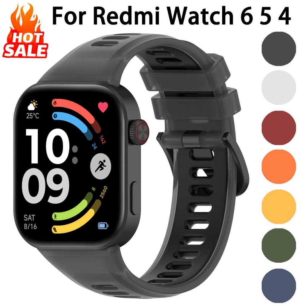 Silicone Strap For Xiaomi Redmi Watch 6 5 4 5 eSIM SmartWatch Correa Bracelet Watchband For Redmi Wa