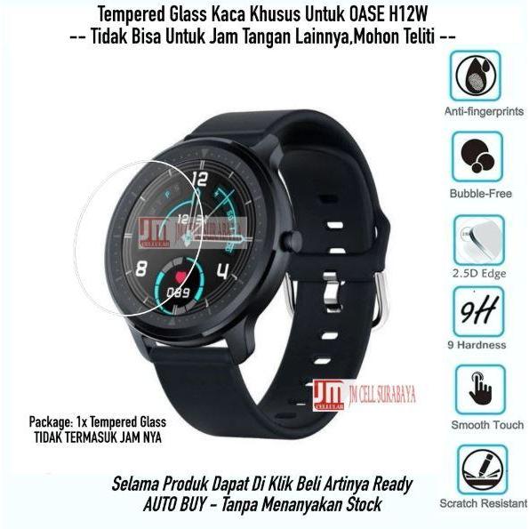 tempered glass untuk OASE H12W anti gores jam tangan tempered glass pelindung layar screen protector