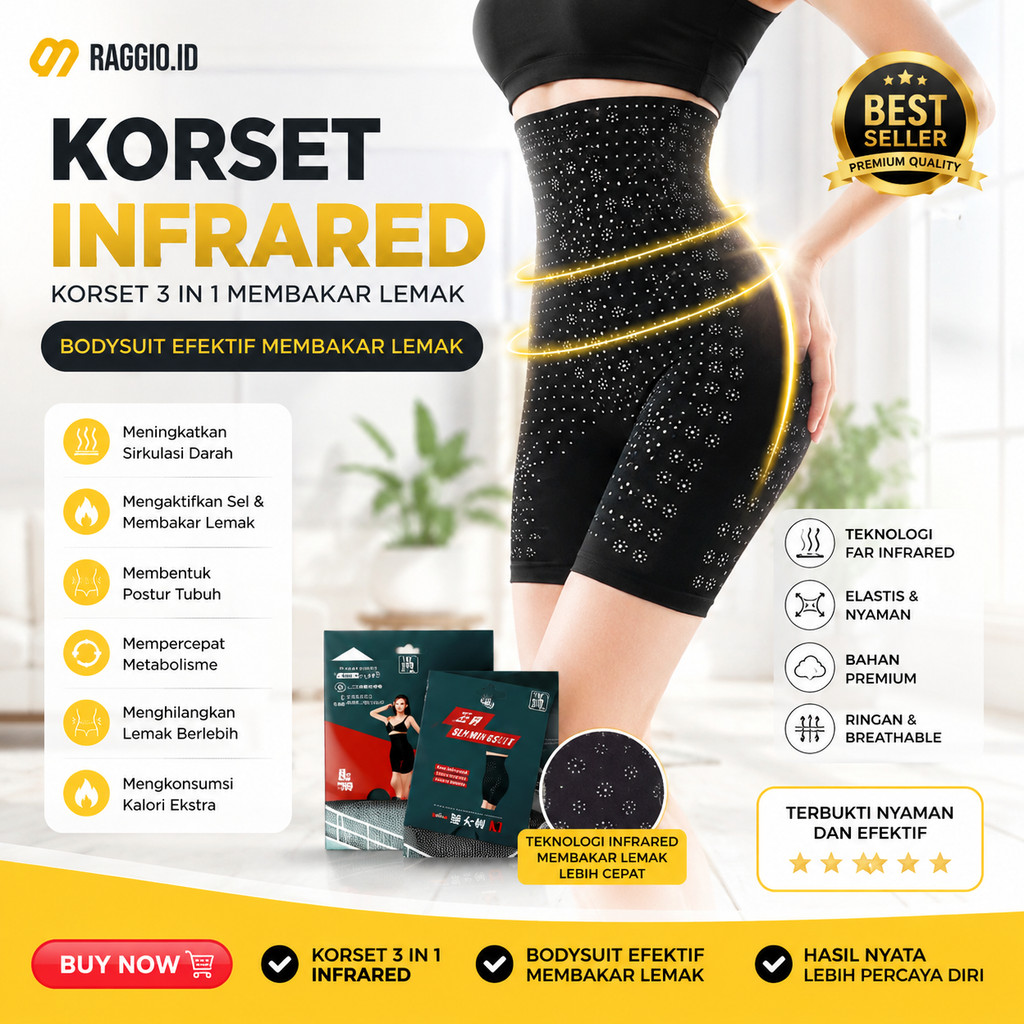 Celana Korset Infrared – Pelangsing Perut & Pembentuk Paha Bokong | Nyaman Dipakai