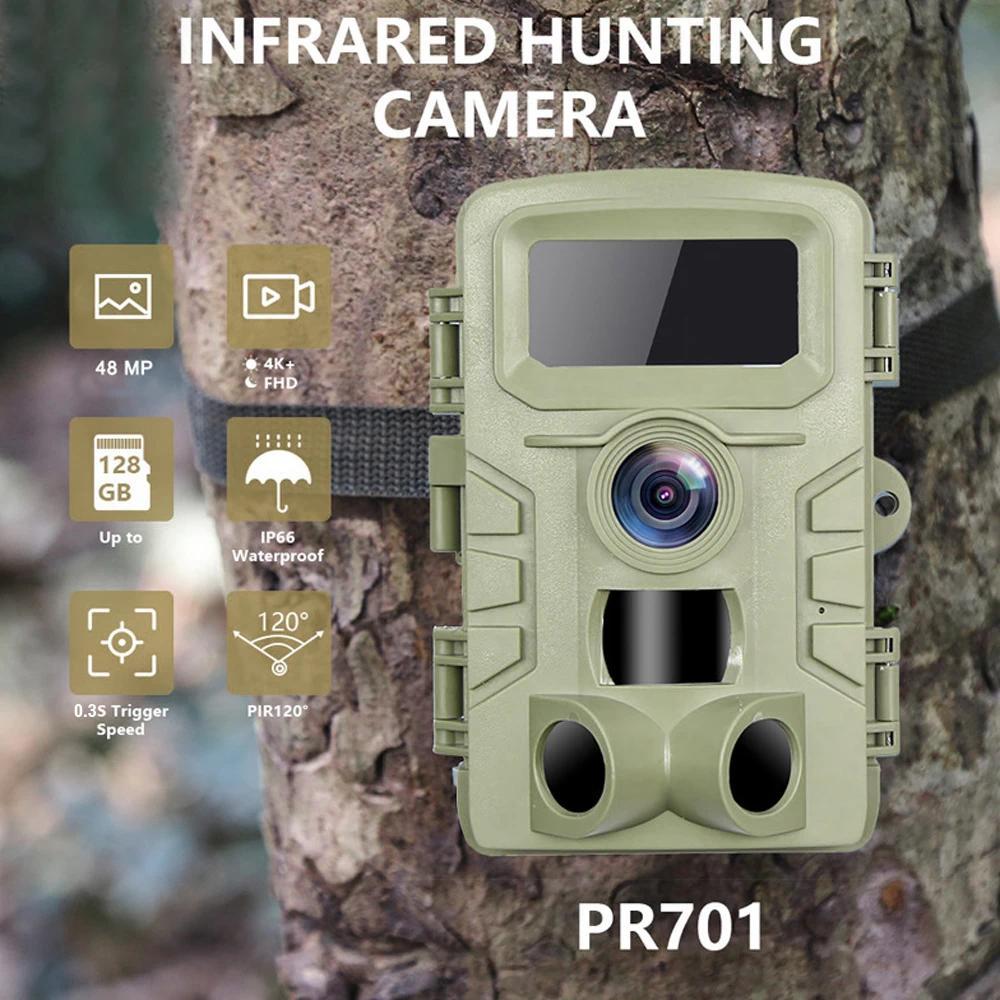 46 LED Infrared Night Vision Wildlife Camera 48MP 4K Hunting Camera 0306s Trigger Time Trail Camera 