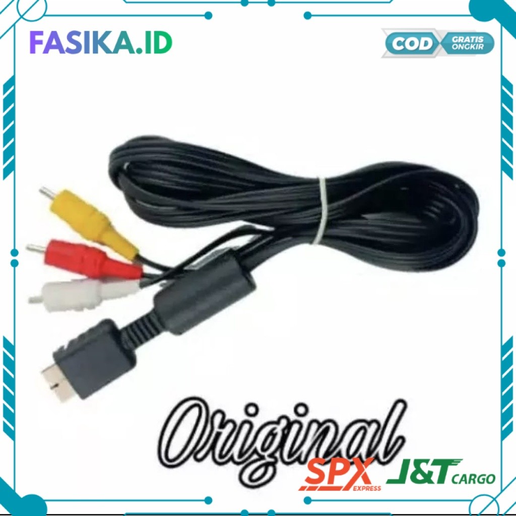 Kabel Av Ori 2,5m Ps Ps1 Ps2 Ps3 Av Original PRJ TERBARU 2026 COD TERMURAH TERLARIS