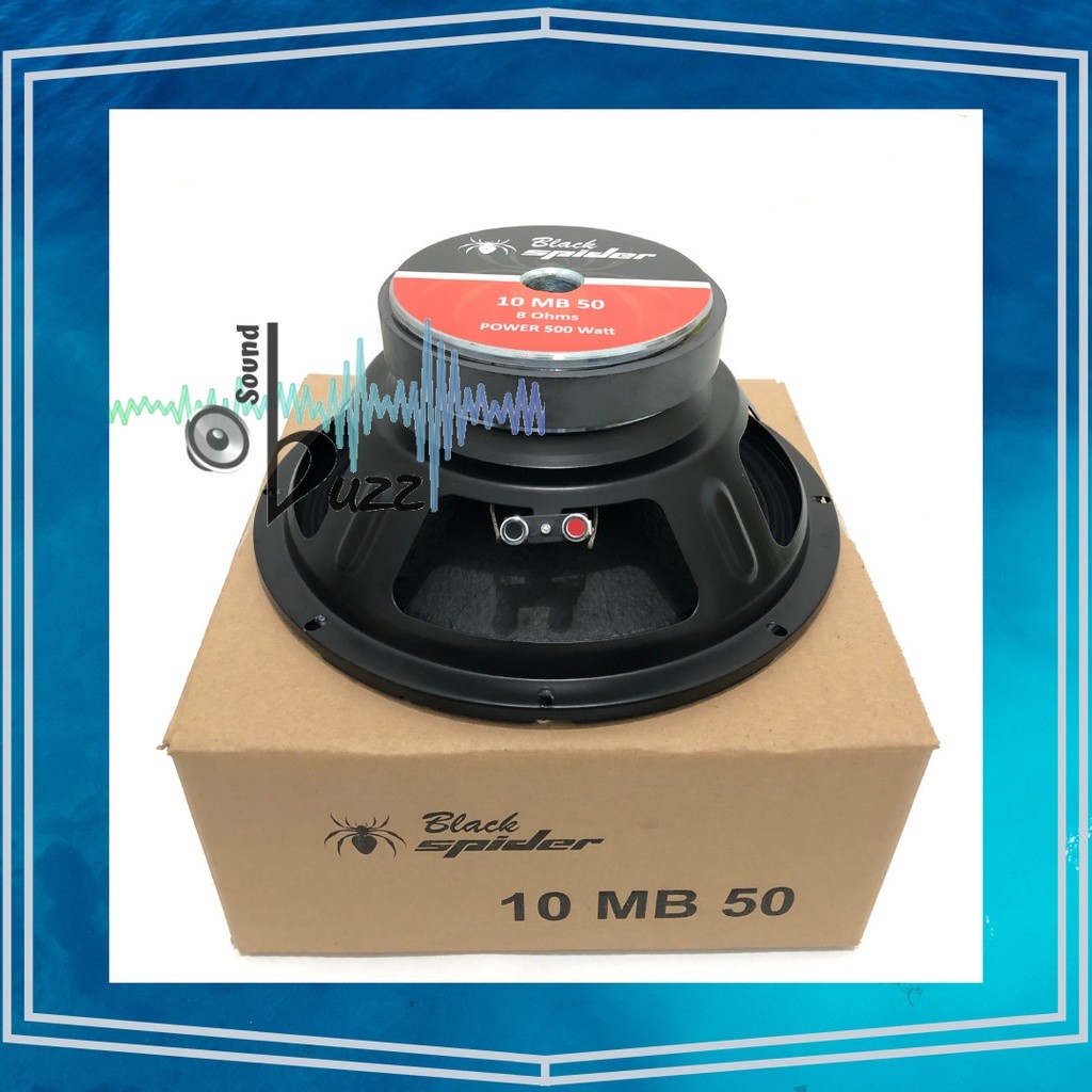 Speaker 10 inch Black Spider 10 MB 50 Full Range Mid Low BS 10MB50 Blackspider 10 MB 50