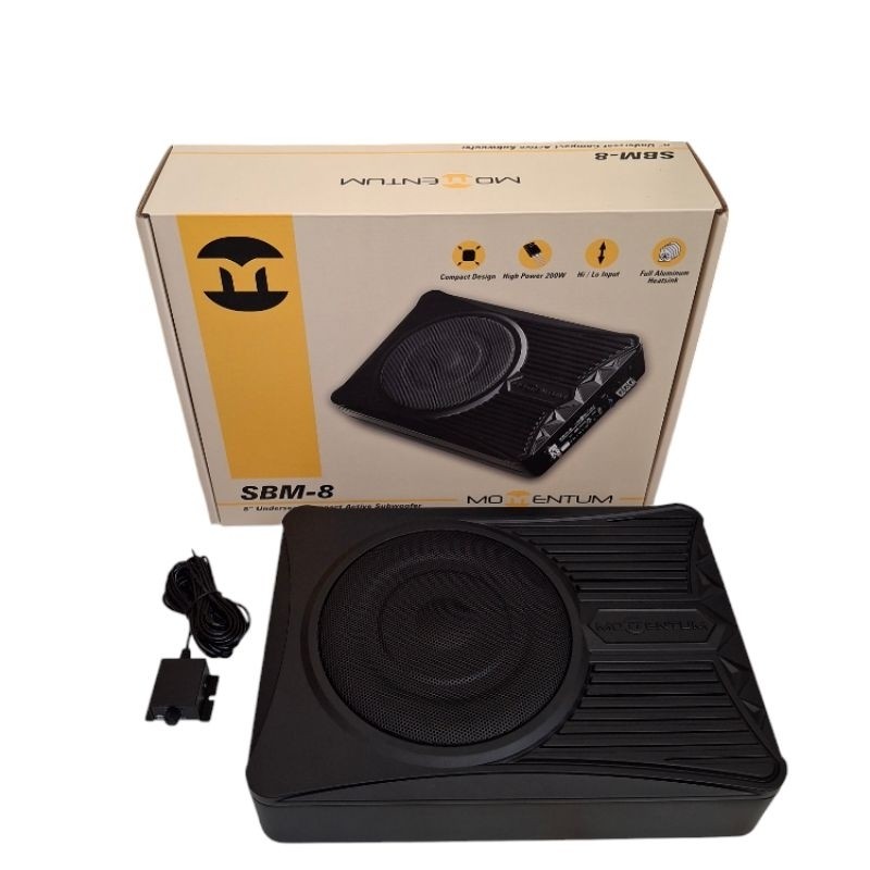 Subwoofer kolong momentum sbm-8 subwoofer aktif momentum sbm8