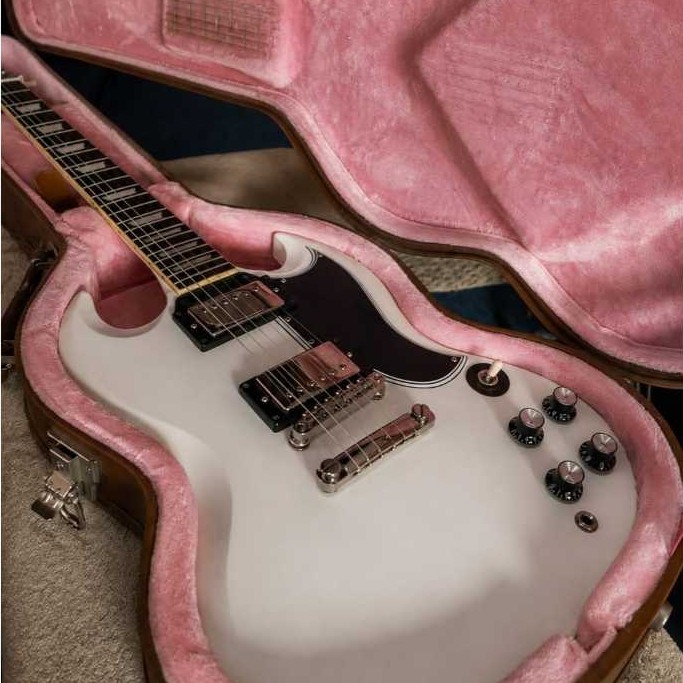 Epiphone 1961 Les Paul SG Standard Inspired by Gibson Custom 60th Anniversary in Aged Classic White 