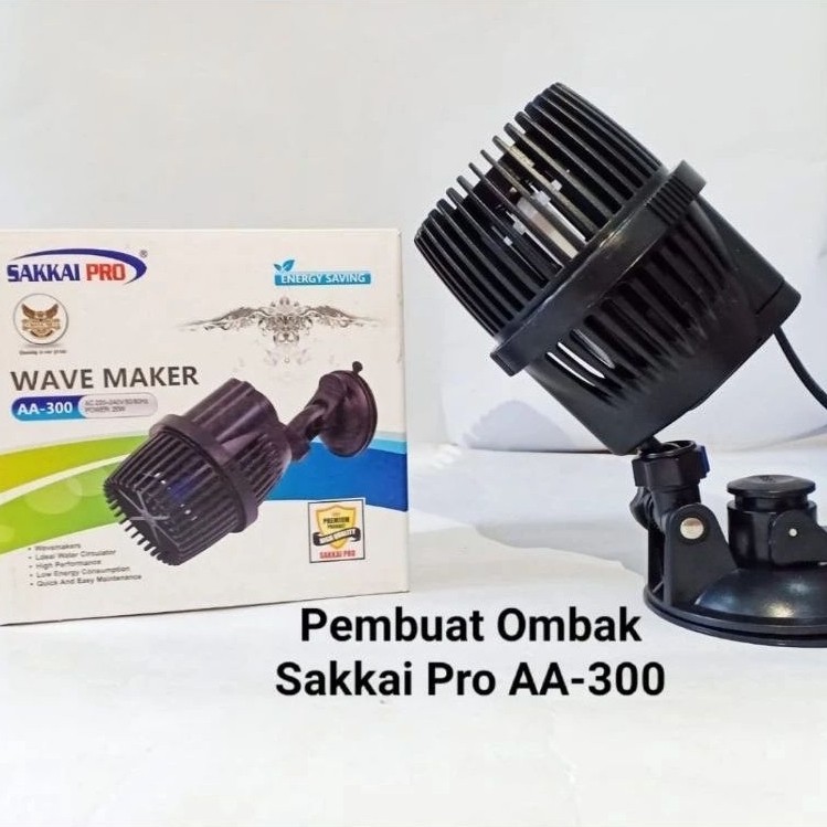 Wave Maker Sakkai Pro AA-100 hingga AA-500 untuk Pembuat Ombak Aquarium, Menciptakan Gelombang Alami