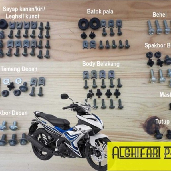 COD / baut full set bodi Jupiter MX king/baut bodi Jupiter MX king fullset Motorcycle