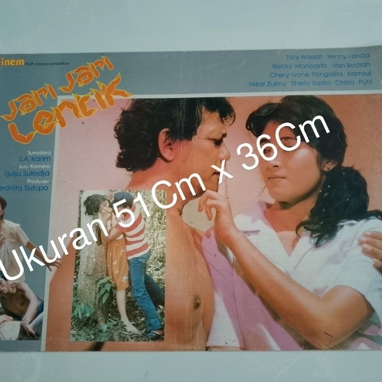 Poster Bioskop Lobby Card Bioskop Poster Bioskop Film Indonesia Jari-Jari Lentik Original
