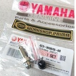 BAUT NEPEL 4C9 PEMBUANGAN ANGIN SELANG MINYAK REM CAKRAM DEPAN KALIPER CALIPER MATIC BEBEK SPORT ORI