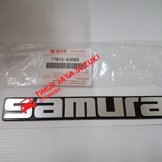 EMBLEM SAMURAI SPAREPART SUZUKI ASLI