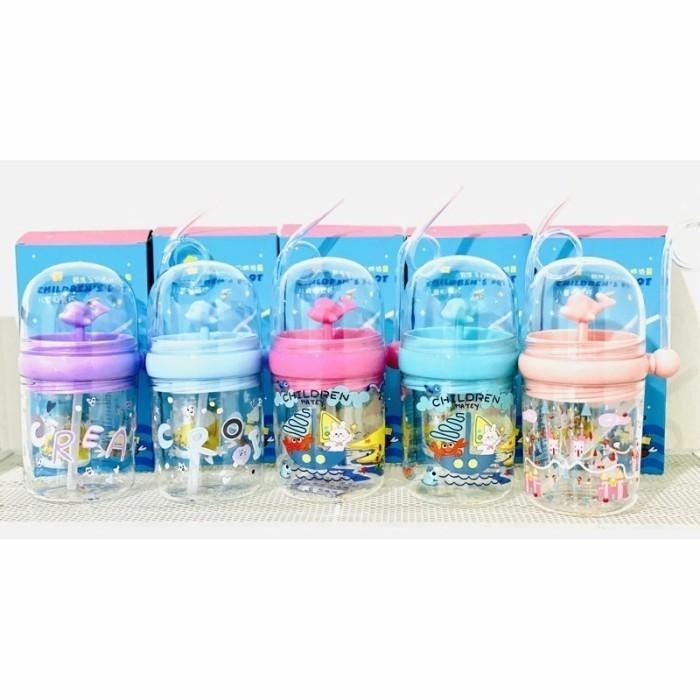 Botol Minum Air Mancur Anak Sedotan Botol Lumba NON TALI ADA DUS