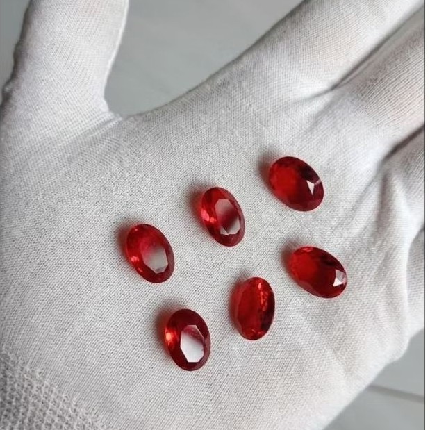 Batu akik merah Siem super cutting 14 mm