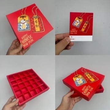Box Kue Nastar Sekat Kotak Hampers