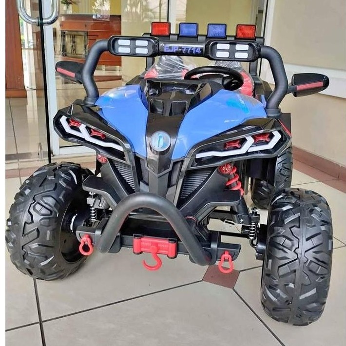 EJP-7714+ Mobil aki Jeep Cobra Mainan anak Ban Karet Jok Busa