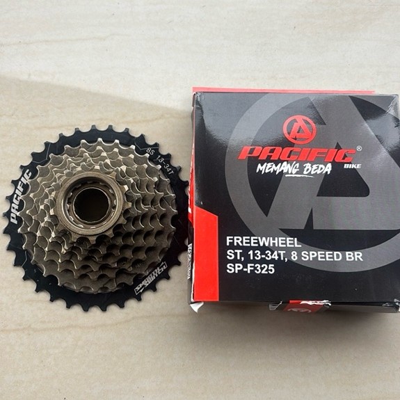 Sprocket gear gir 8 speed megarange ulir drat pacific sepeda lipat minion federal mtb rb balap