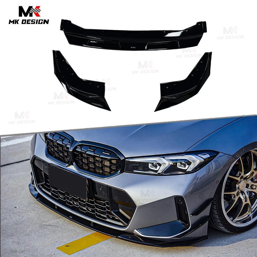 VTEN Style Front Bumper Lip Chin Spoiler for BMW 3 Series G20 G28 Lci 2023+ Gloss Black Front Lip Sp