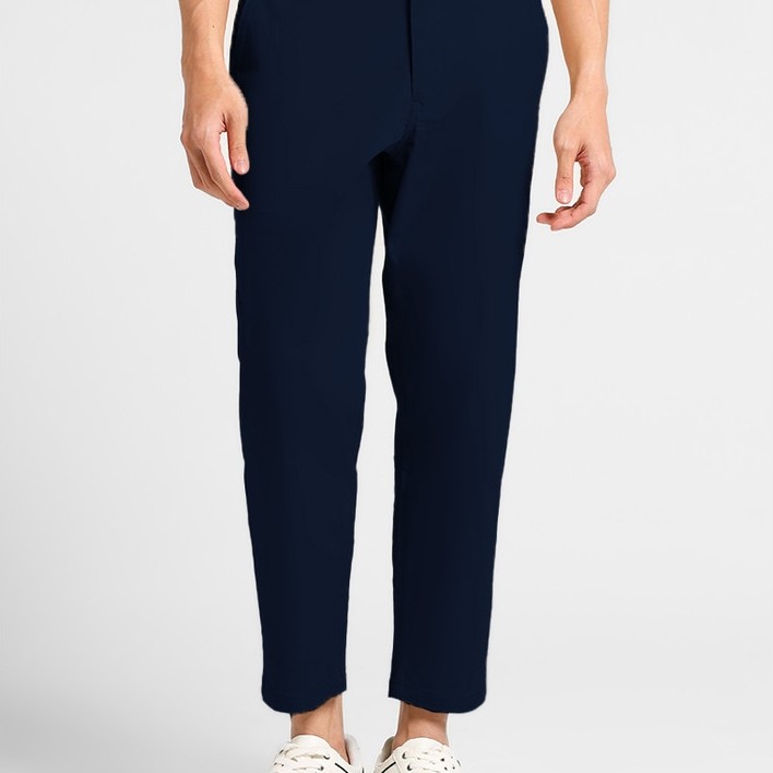 MANZONE - Celana Panjang Ankle Pria Aleey 02 - Navy