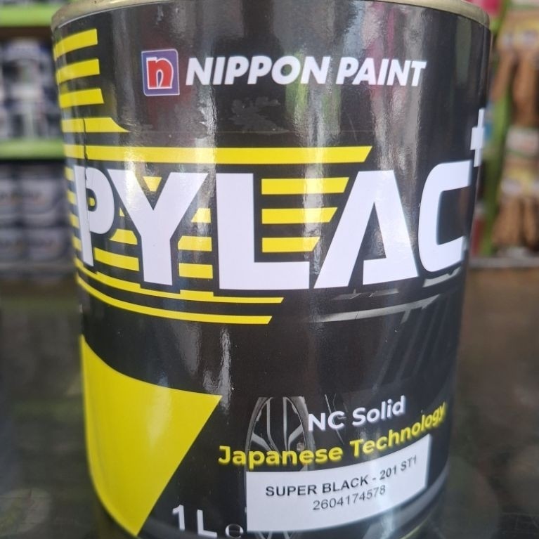 cat NC nippon paint pylac super balck  - 201 ST1 cat besi cat kayu cat duco cat motor cat mobil