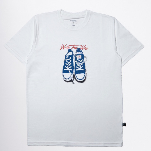 Fashion Style Hot KAOS PRINT SNEAKERS OFF WHITE COTTON Cotton T-Shirt S-3XL