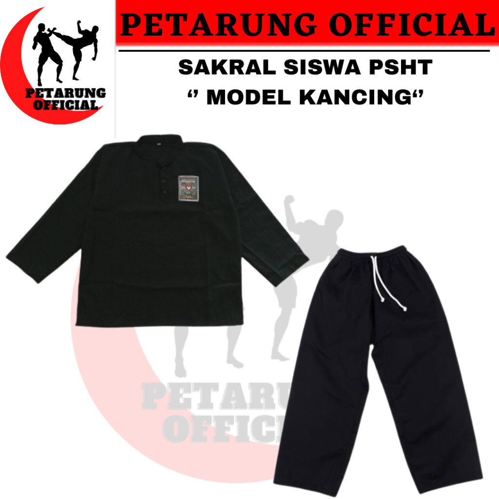 seragam silat siswa psht /sakral siswa psht /seragam silat /baju silat psht siswa