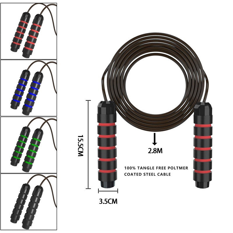 VILICO Skipping Jump Rope / Lompat Tali Premium Ukuran 3M tali mudah disesuaikan untuk Anak dan Dewa