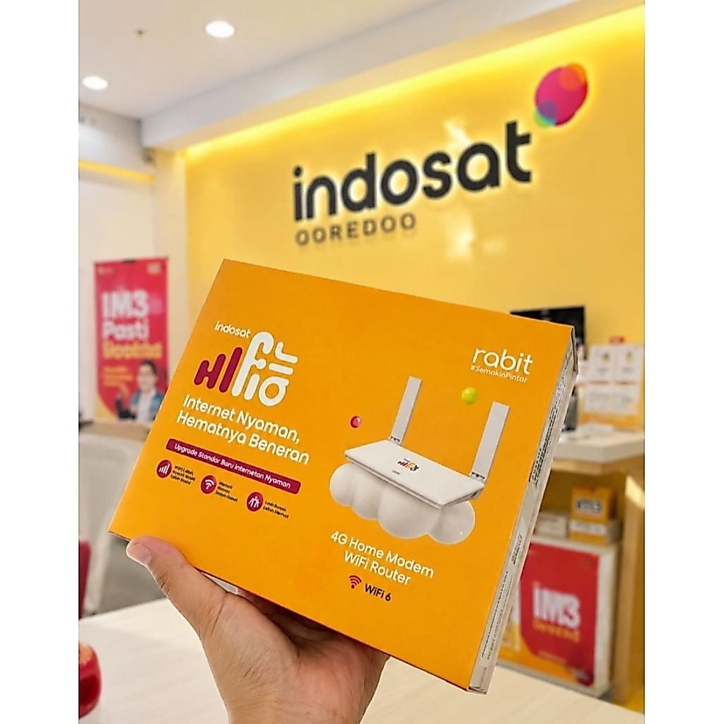 HIFI AIR INDOSAT IM3 4G,Garansi 12 mount,Bonus 50 Gb.