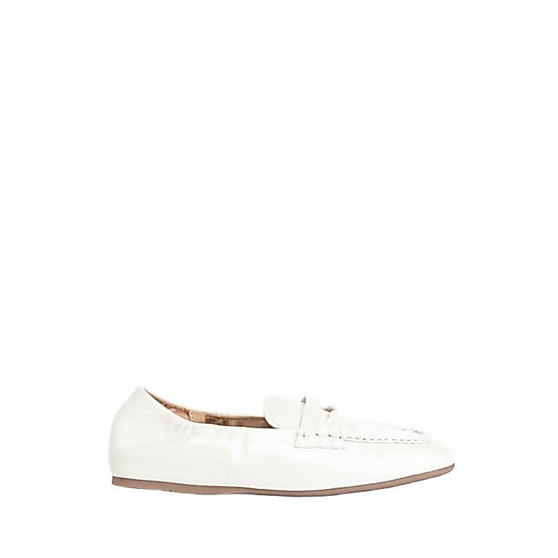 Pazzion Women's Rylianne Leather Penny Loafers - Beige