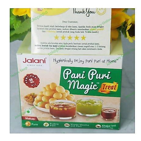 Makanan India Pani Puri Magic Treat JALANI 220gr / MENTAH / GOLGAPPA